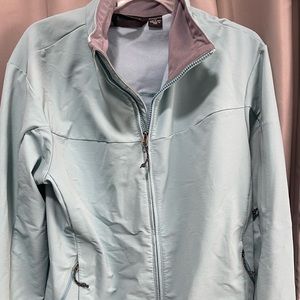 Mountain Hardwear Women’s Sz Large Jacket Coat Softshell Blue